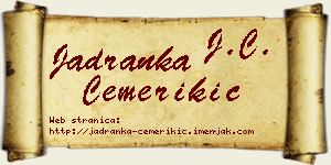 Jadranka Čemerikić vizit kartica